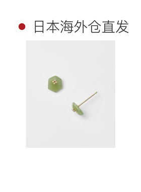 日本直邮agete 阿卡朵 女士 K10金天然石耳钉 102【付后1h可退】