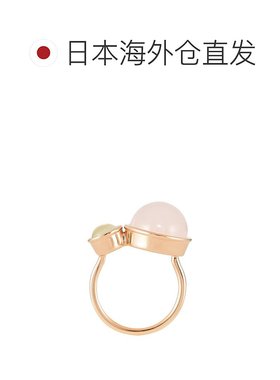 日本直邮日潮4度C 4℃ 银戒指152424241002天然宝石原创配饰玫瑰