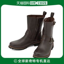 (Japanese direct mail) Daytona mens cow leather Moto boots 25 0cm Side zipped HBS-004 Deep brown 1