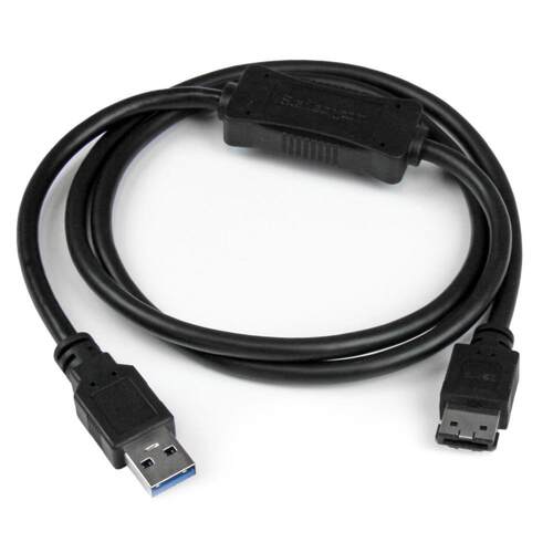 【日本直邮】USB 3.0-eSATA转换适配器数据线91厘米eSATA兼容/HDD - 图0