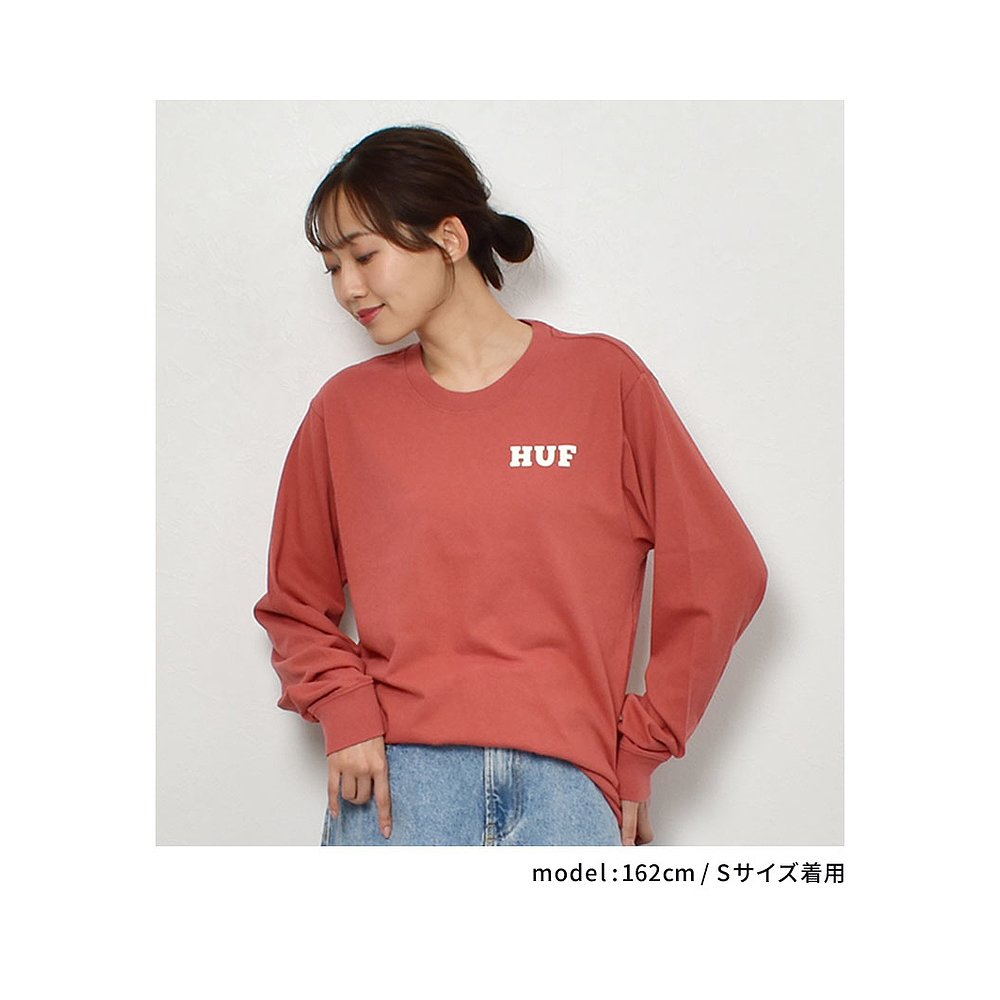 日本直邮HUF LOVE MIX LS RELX TEE 女式橙 WTS0068 上衣休闲长袖 - 图0