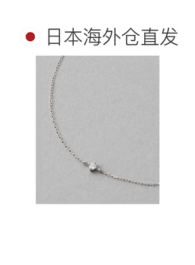 日本直邮ete 女士 K10白金无镍 0.02ct钻石 手链 简约百搭设计 75
