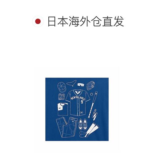 日本直邮New Balance 短袖T恤 棒球必备T恤 MT43948 男士新款 - 图1