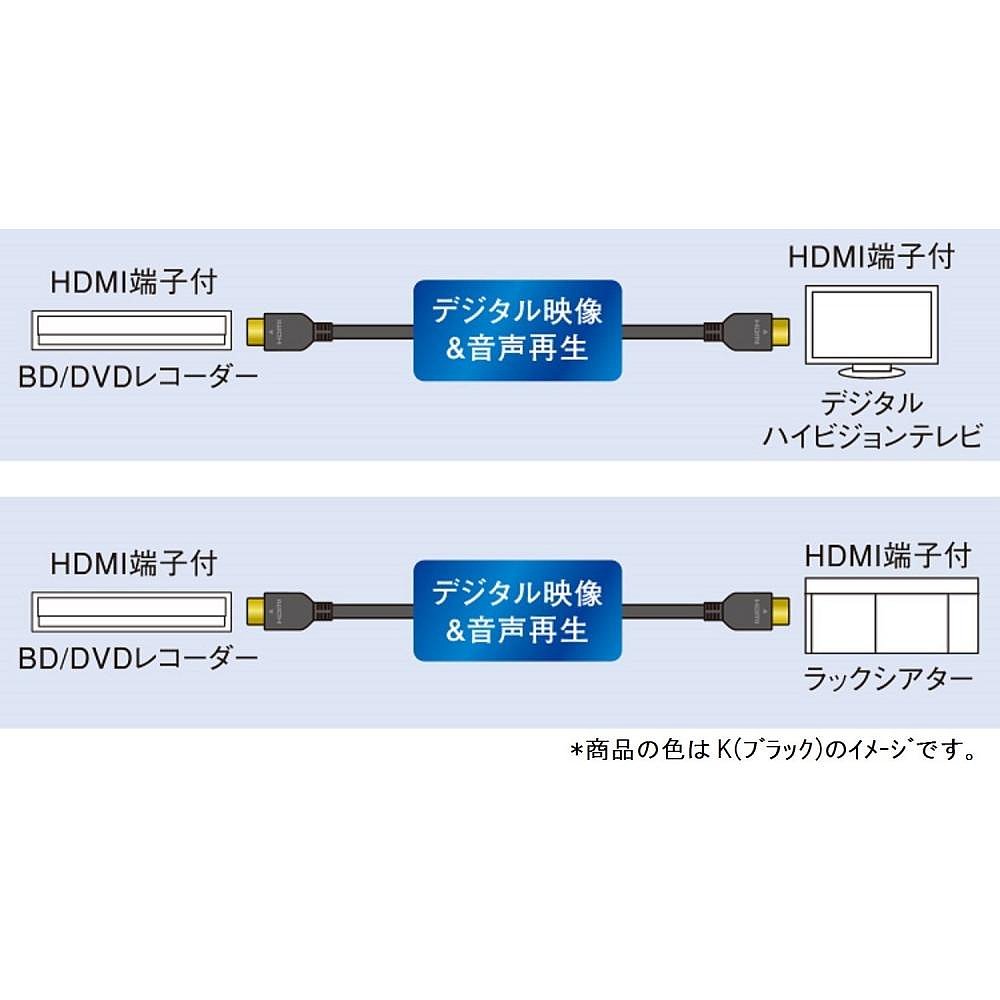 【日本直邮】Panasonic松下影音家电配件HDMI电缆黑色3mRP-CHE30- - 图2