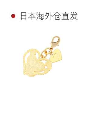 日本直邮Samantha Thavasa 白色心形拉链挂饰 红紫色