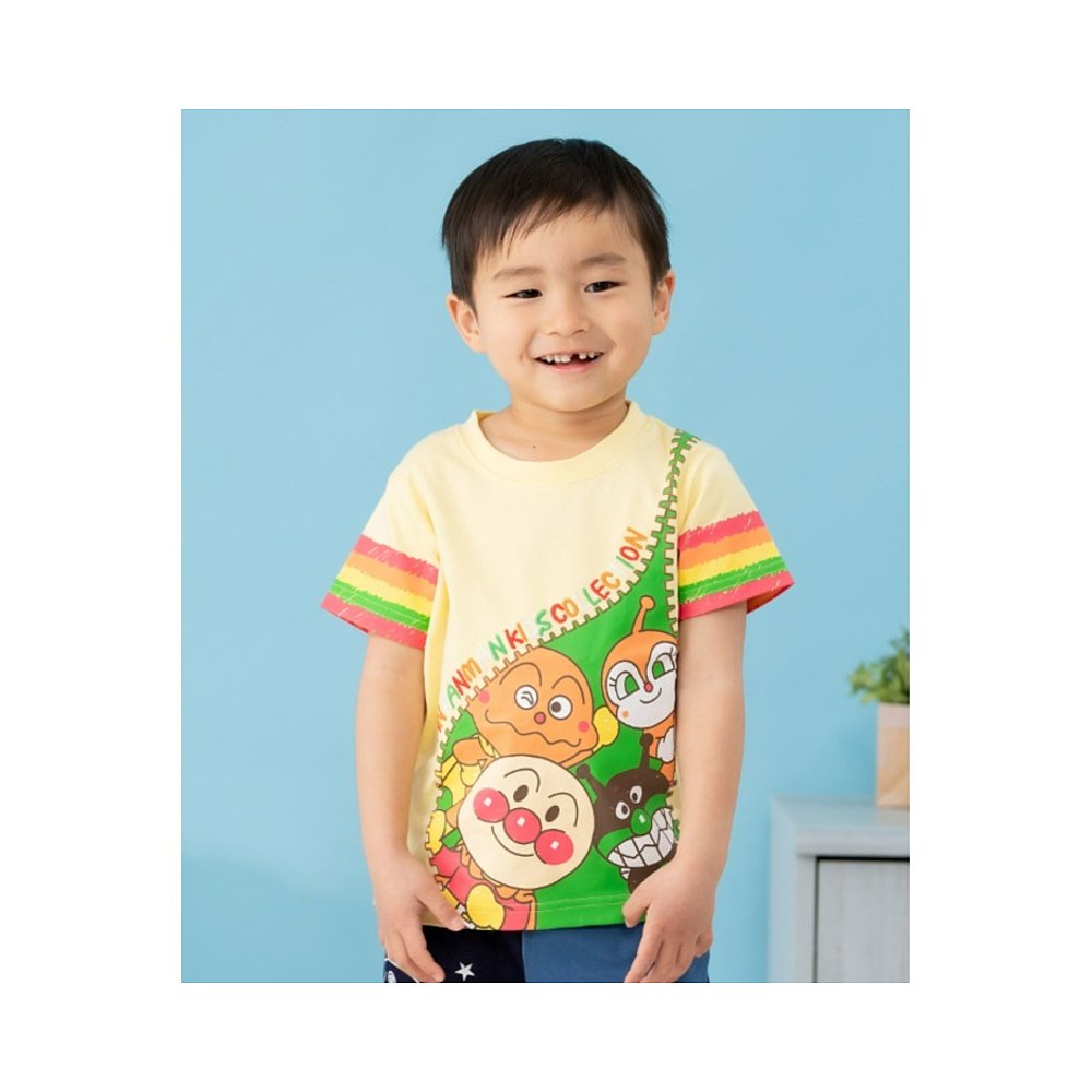 日本直邮面包人 ANPANMAN KIDS COLLECTION儿童版拉链图案T恤 纯 - 图0