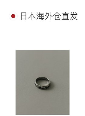 1h可退 日本直邮SMELLY 男士 surgical不锈钢 编织线条戒指 SMA61