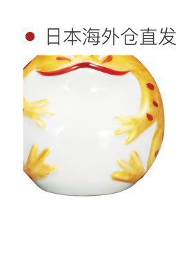 日本直邮九谷烧礼品包装 2.5 号金边球蛙吉祥装饰