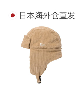 日本直邮NEW ERA 纽埃拉男女帽子8W灯芯绒米色Minkfleece 1466887