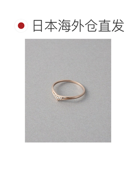 1h可退 日本直邮ete女士K18雾粉金钻石戒指（月光系列） 630760