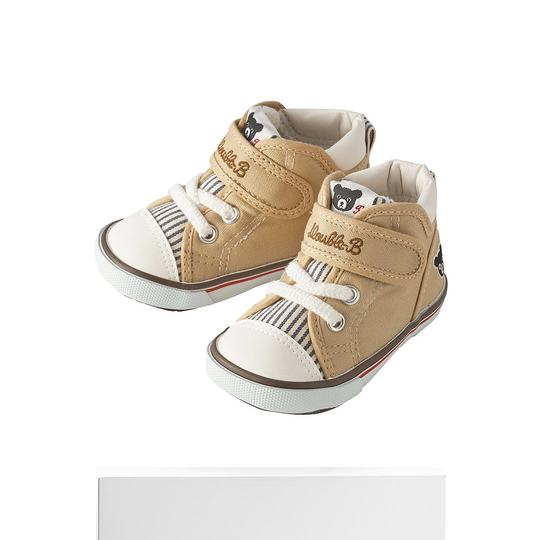 日本直邮mikihouse帆布童鞋DOUBLE B二段 舒适耐磨轻便百搭夏季