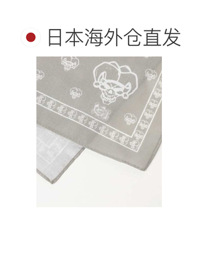 日本直邮PIGSTY 男士 小丑印花全棉方巾 11470275【付后1h可退】