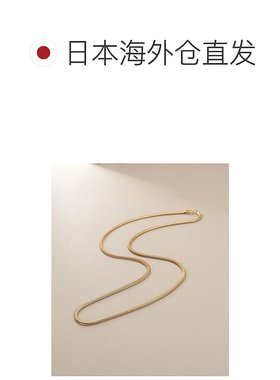 日潮跑腿COCOSHNIK K18椭圆形细蛇项链精致蛇骨链礼物 405-36736