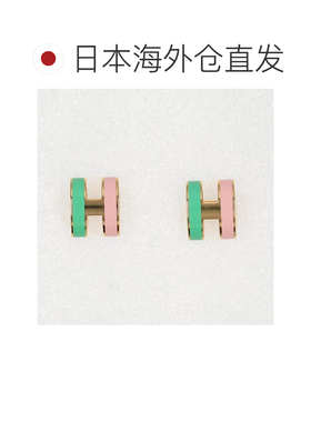日本直邮爱马仕 HERMES Pop H 耳环迷你款 H100065F MALABAR/GD