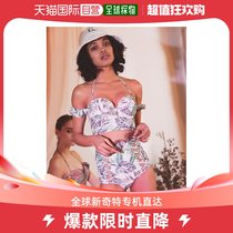 Japan Direct Mail GYDA Lady Limited Edition Plant Pattern Dual-use Shoulder Strap Swimsuit 072233224801