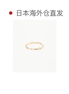 日本直邮les bon bon 女士 K18黄金方形链环戒指 【付后1h可退】