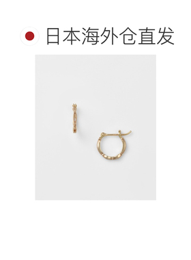 日本直邮agete 阿卡朵 女士 K5/K10合金圆环耳环 【付后1h可退】