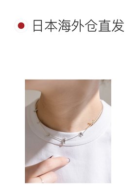 1h可退 日本直邮ear PAPILLONNER 女士 925银 星月短款项链 EAZ10