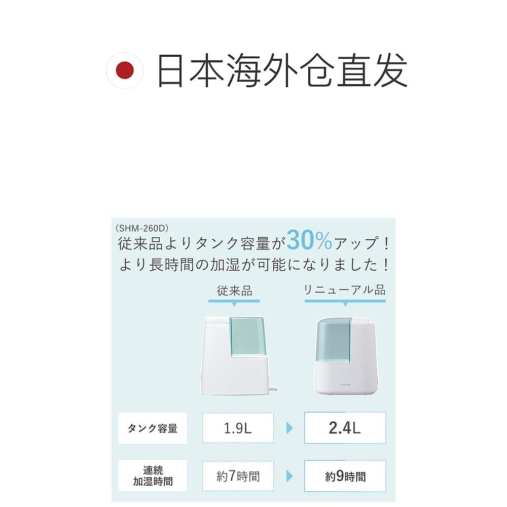 IRIS OHYAMA加湿器爱丽思欧雅玛加热式加湿器家用 - 图1