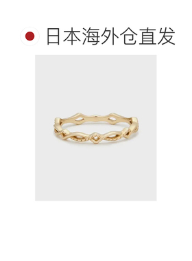 日本直邮NOJESS 女士K5金属戒指 独特线条设计 精致细腻 时尚配饰