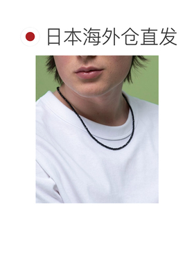 日本直邮Karlas 男女同款 黑色尖晶石项链 925银简约设计 tr22065