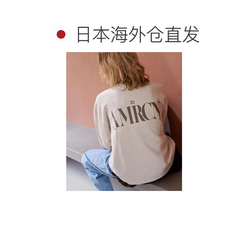 日本直邮Americana 女士 联名款里毛圆领卫衣 342【付后1h可退】 - 图1
