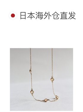1h可退 日本直邮cui-cui K10YG 五颗珍珠石站饰项链 783641cuicui