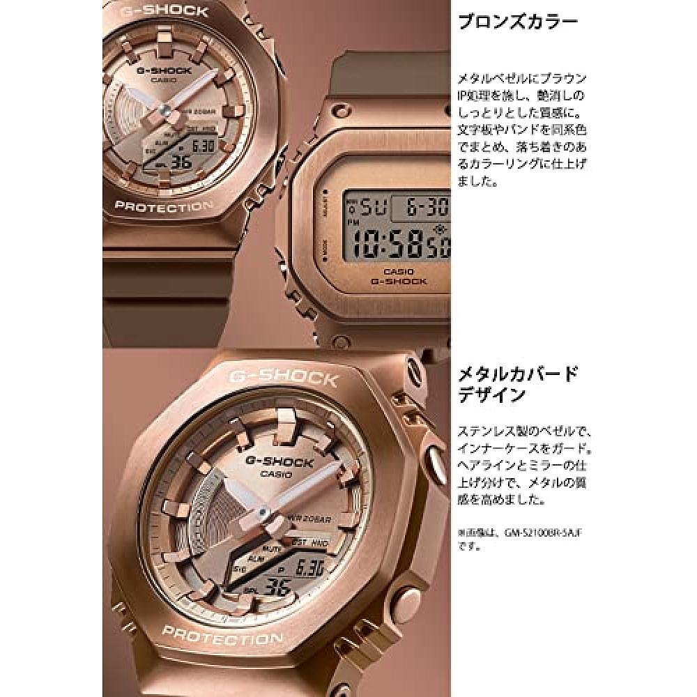 【日本直邮】G Shock卡西欧手表G-SHOCK金属覆盖GM-S5600BR-5JF-图2