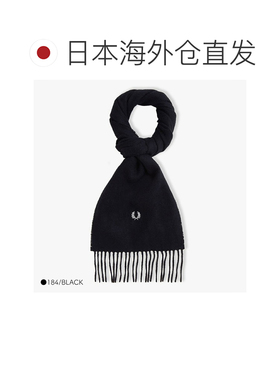 日本直邮Fred Perry C4126 男女通用羊毛围巾 LAMBSWOOL SCARF