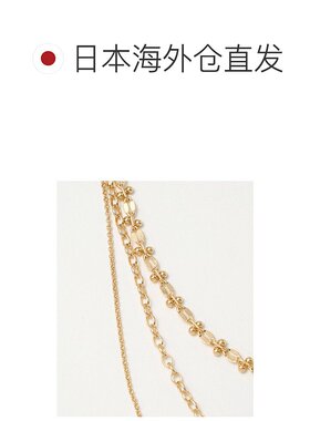 1h可退 日本直邮green label relaxing 3WAY设计链条三层项链首饰