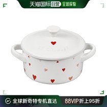 Japan Direct Post (Japan Direct Post) Le Creuset Cool colour Mini pot Heat resistant container White Heart PG11