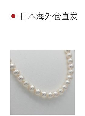 日本直邮8毫米白粉色Akoya Pearl项链（含证书）宇和岛珍珠花玉珍