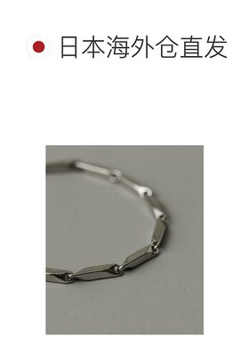 1h可退 日本直邮SMELLY 男士 不锈钢 光泽感菱形链 手链 SM461NF0