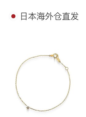日本直邮日潮 Star Jewelry K10 钻石细款手链 2JU0363黄金饰品