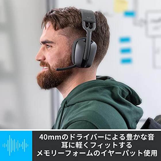 【日本直邮】Logicool罗技 头戴式耳机 185g ZoneV100GR