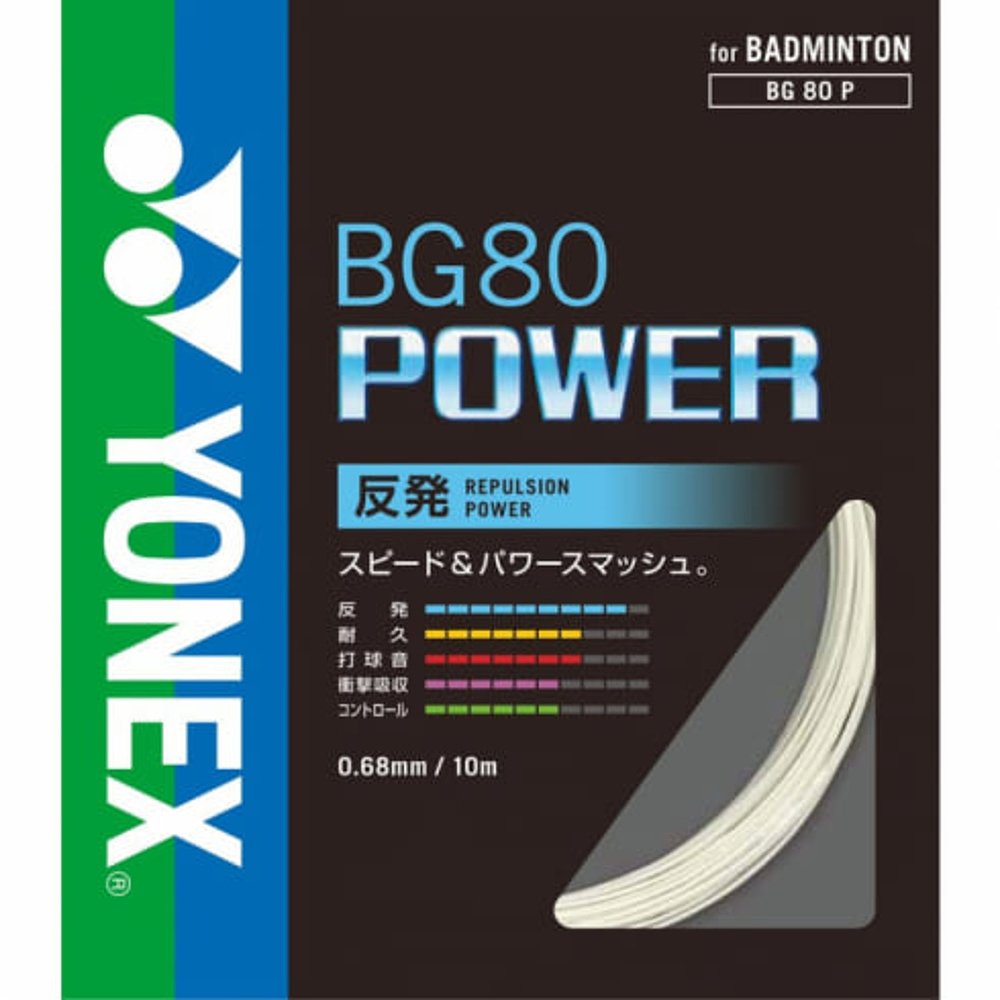 日本直邮YONEX-Yonex羽毛球弦BG80 POWER BG80P YONEX新款 - 图2