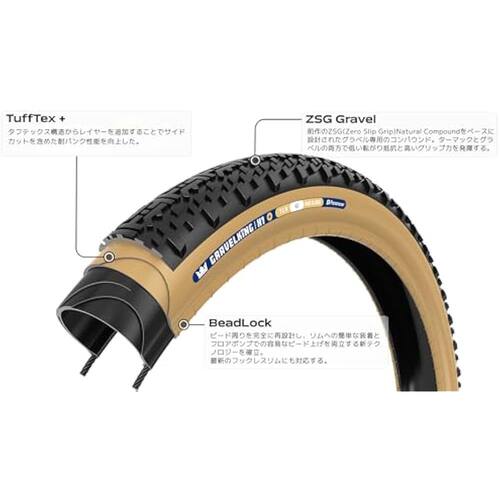 【日本直邮】Panaracer GravelKing X1 Plus 650x48B 无内胎轮胎F - 图2