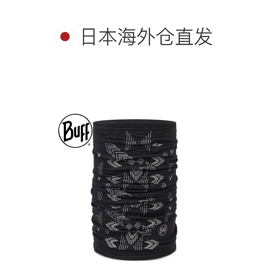 日本直邮BUFF 美利奴轻盈印花黑色围脖采用符合道德规范的美利奴1 - 图1