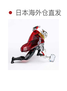 日本直邮施华洛世奇水晶模型 Marvel Mighty Thor 黑色透明 56770