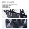 GUIONNET Men's Business Briefcase Genuine Leather 2way Portable Shoulder Commuting Computer