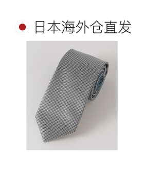 日本直邮Burberry 黑标Crestbridge双色徽章格纹柯基领带浅灰色