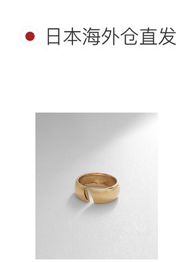 日潮跑腿COCOSHNIK  斜缝指环1宝石独特戒指