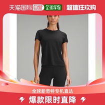 Day Tide running leg Lululemon train to change body short sleeve shirt Black Black 0