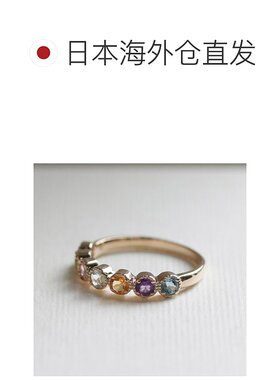 1h可退 日本直邮cui-cui 多彩宝石 戒指 K10YG 755450配饰