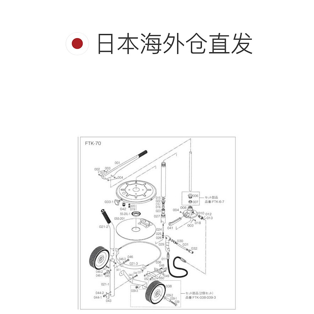 日本直邮日本直购TRUSCO FTK 70用曲线垫圈FTK 043 - 图1