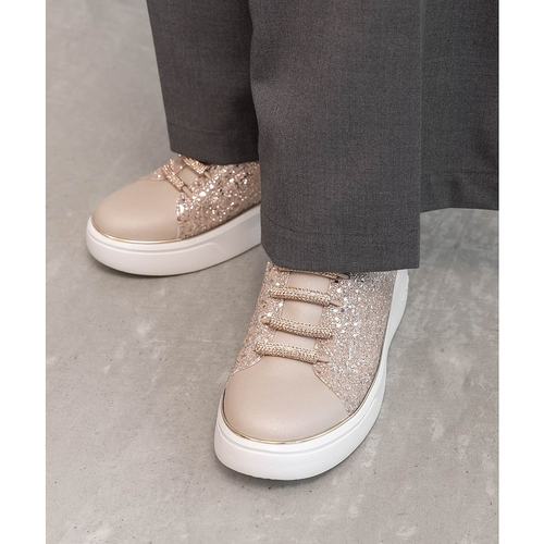 1h可退 日本直邮RANDA 女士 闪片装饰鞋面 华丽休闲板鞋 PH36010 - 图2