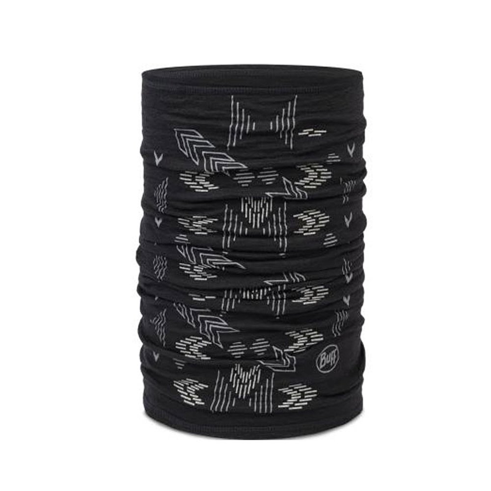 日本直邮BUFF 美利奴轻盈印花黑色围脖采用符合道德规范的美利奴1 - 图0