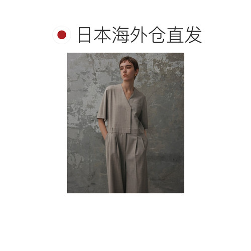 日本直邮Adam et Rope' 女士V领半袖连体裤 2025AGAY75010 - 图1