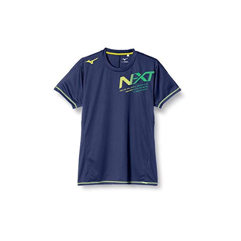 【日本直邮】Mizuno美津浓 排球服练习T恤N-XT V2MA0581 深蓝 S - 图0