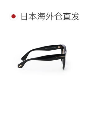 日本直邮Tom Ford Elvira 女士太阳镜 黑色 型号 ft1217 01a